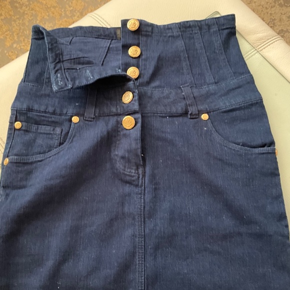 NWOT SEXY DENIM   HIGH WAISTED  CORSET PENCIL SKIRT 😍😍😍 - Picture 8 of 15